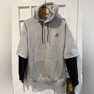 Okay But No Gray and Black Hoodie